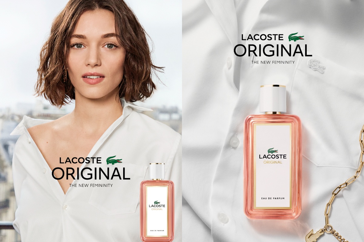 LACOSTE以全新LACOSTE ORIGINAL POUR FEMME 經典女性淡香精再現品牌經典精神，綻放專屬於女性的法式優雅與從容魅力。這款新作以柔美卻堅定的姿態重新詮釋「Original」精神，為品牌的香氛篇章注入全新靈魂。