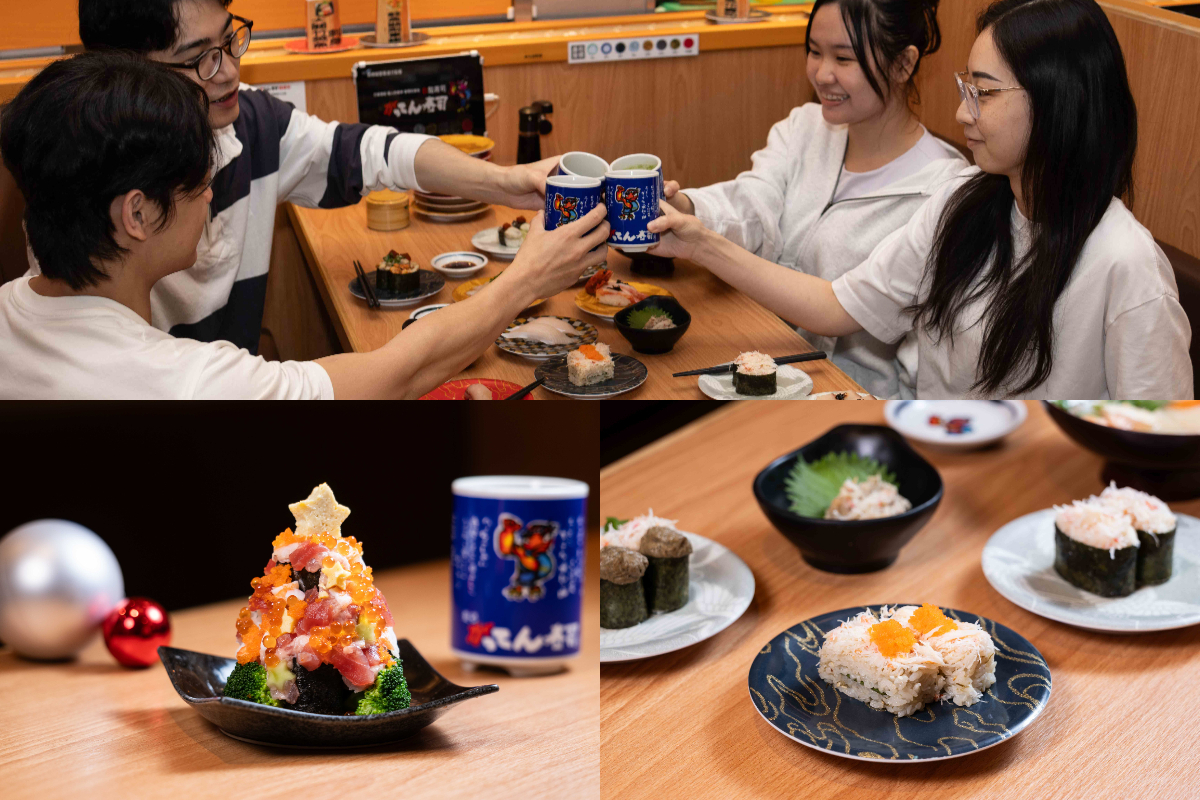 合點壽司、承知助 全台店鋪冬季聖誕活動開跑 活動期間四人同行滿1,888元送合點聖誕壽司