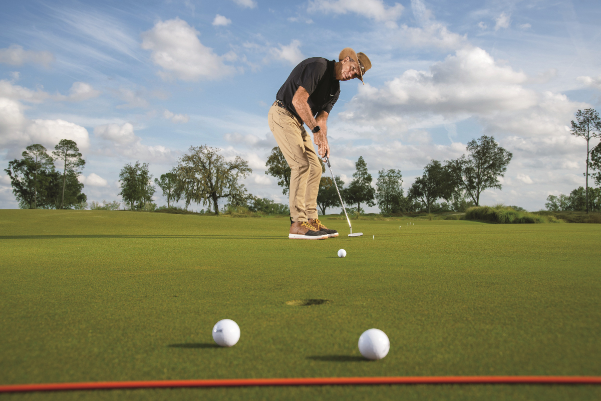 想抓博蒂,你必須先推進球。推桿的關鍵之一是速度控制,尤其各種距離的推桿。