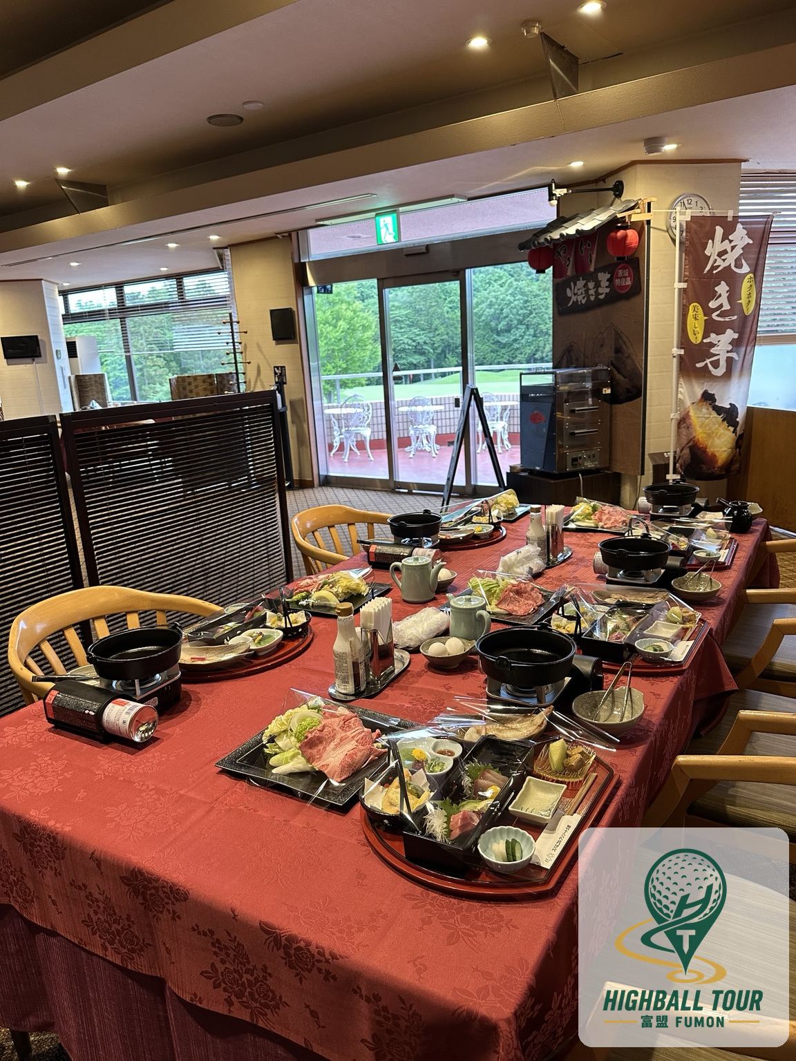 久慈ゴルフリゾート｜餐廳用餐環境