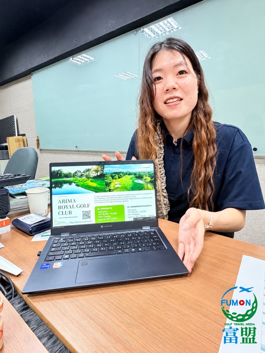 鐘谷楓介紹有馬皇家高爾夫俱樂部,交流名門球場與旅遊規劃。