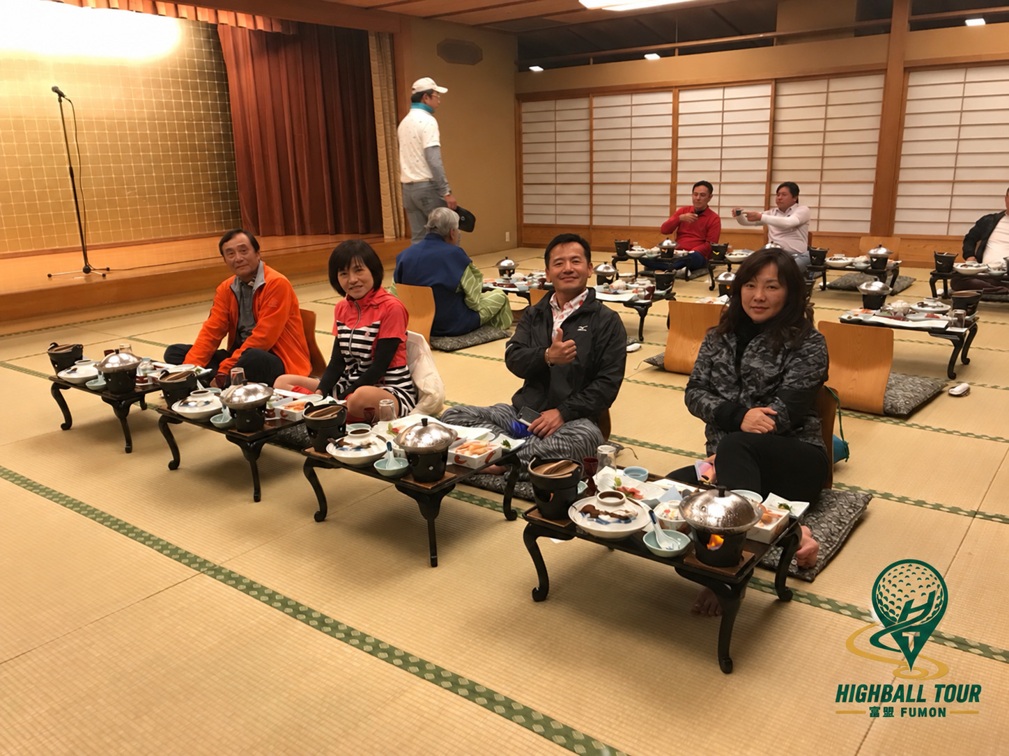 2018年6月10日・日式料理與球友交流,延續旅程的樂趣。